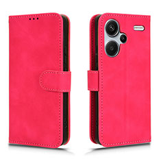 Handytasche Stand Schutzhülle Flip Leder Hülle L01Z für Xiaomi Redmi Note 13 Pro+ Plus 5G Pink