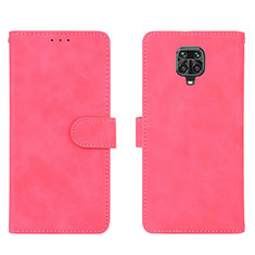 Handytasche Stand Schutzhülle Flip Leder Hülle L01Z für Xiaomi Redmi Note 9 Pro Pink