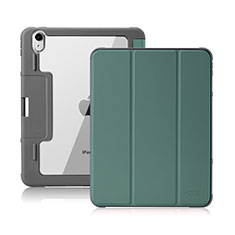 Handytasche Stand Schutzhülle Flip Leder Hülle L02 für Apple iPad Air 10.9 (2020) Nachtgrün