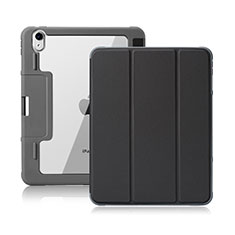 Handytasche Stand Schutzhülle Flip Leder Hülle L02 für Apple iPad Air 4 10.9 (2020) Schwarz