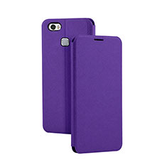 Handytasche Stand Schutzhülle Flip Leder Hülle L02 für Huawei Honor V8 Max Violett