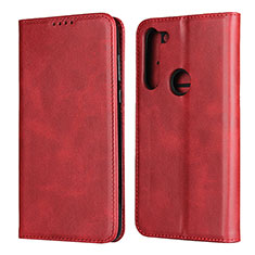 Handytasche Stand Schutzhülle Flip Leder Hülle L02 für Motorola Moto G8 Power Rot