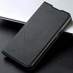 Handytasche Stand Schutzhülle Flip Leder Hülle L02 für Oppo A72 Schwarz