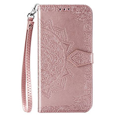 Handytasche Stand Schutzhülle Flip Leder Hülle L02 für Oppo A8 Rosegold