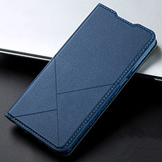 Handytasche Stand Schutzhülle Flip Leder Hülle L02 für Oppo A92 Blau