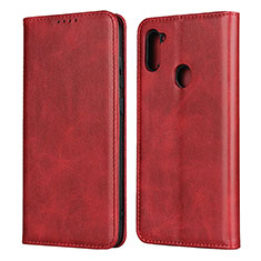 Handytasche Stand Schutzhülle Flip Leder Hülle L02 für Samsung Galaxy A11 Rot