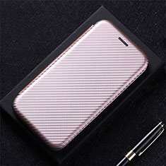 Handytasche Stand Schutzhülle Flip Leder Hülle L02 für Sharp AQUOS Sense4 Plus Rosegold