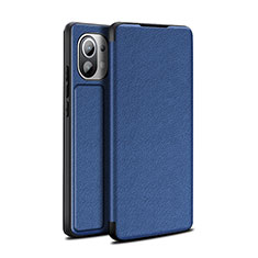 Handytasche Stand Schutzhülle Flip Leder Hülle L02 für Xiaomi Mi 11 Lite 5G Blau