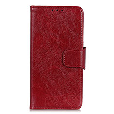 Handytasche Stand Schutzhülle Flip Leder Hülle L02 für Xiaomi Redmi 9 Rot
