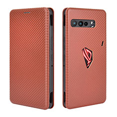 Handytasche Stand Schutzhülle Flip Leder Hülle L02Z für Asus ROG Phone 3 Braun