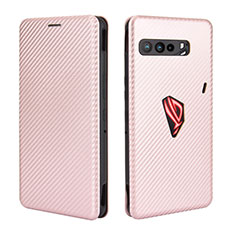 Handytasche Stand Schutzhülle Flip Leder Hülle L02Z für Asus ROG Phone 3 Strix ZS661KS Rosegold