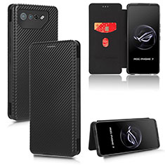 Handytasche Stand Schutzhülle Flip Leder Hülle L02Z für Asus ROG Phone 7 Pro Schwarz