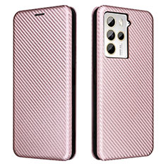 Handytasche Stand Schutzhülle Flip Leder Hülle L02Z für HTC U23 5G Rosegold