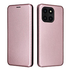 Handytasche Stand Schutzhülle Flip Leder Hülle L02Z für Huawei Honor X8b Rosegold