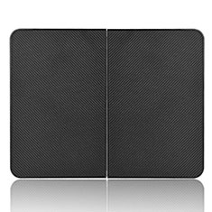 Handytasche Stand Schutzhülle Flip Leder Hülle L02Z für Microsoft Surface Duo Schwarz