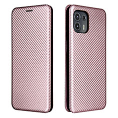 Handytasche Stand Schutzhülle Flip Leder Hülle L02Z für Motorola Moto Edge 20 Lite 5G Rosegold