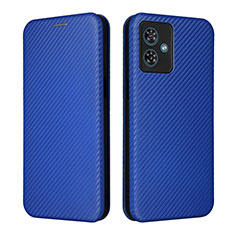 Handytasche Stand Schutzhülle Flip Leder Hülle L02Z für Motorola Moto G54 5G Blau