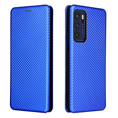 Handytasche Stand Schutzhülle Flip Leder Hülle L02Z für Motorola Moto G60s Blau