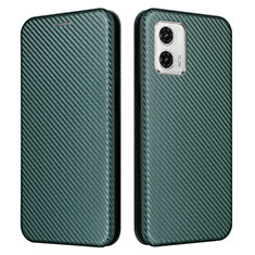 Handytasche Stand Schutzhülle Flip Leder Hülle L02Z für Motorola Moto G73 5G Grün