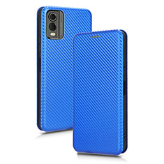 Handytasche Stand Schutzhülle Flip Leder Hülle L02Z für Nokia C32 Blau