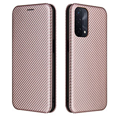 Handytasche Stand Schutzhülle Flip Leder Hülle L02Z für Oppo A54 5G Rosegold