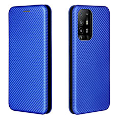 Handytasche Stand Schutzhülle Flip Leder Hülle L02Z für Oppo A94 5G Blau