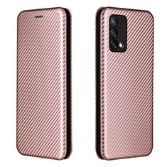 Handytasche Stand Schutzhülle Flip Leder Hülle L02Z für Oppo A95 4G Rosegold