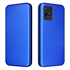 Handytasche Stand Schutzhülle Flip Leder Hülle L02Z für Realme 8i Blau