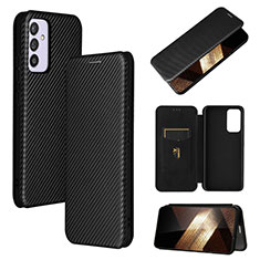 Handytasche Stand Schutzhülle Flip Leder Hülle L02Z für Samsung Galaxy A15 4G Schwarz