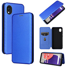 Handytasche Stand Schutzhülle Flip Leder Hülle L02Z für Samsung Galaxy A22 5G SC-56B Blau