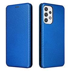 Handytasche Stand Schutzhülle Flip Leder Hülle L02Z für Samsung Galaxy A23 4G Blau