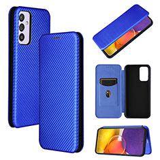 Handytasche Stand Schutzhülle Flip Leder Hülle L02Z für Samsung Galaxy A24 4G Blau