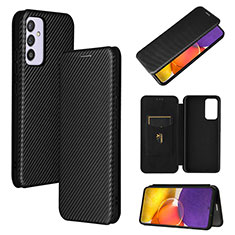 Handytasche Stand Schutzhülle Flip Leder Hülle L02Z für Samsung Galaxy A24 4G Schwarz