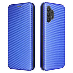 Handytasche Stand Schutzhülle Flip Leder Hülle L02Z für Samsung Galaxy A32 4G Blau