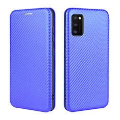 Handytasche Stand Schutzhülle Flip Leder Hülle L02Z für Samsung Galaxy A41 Blau