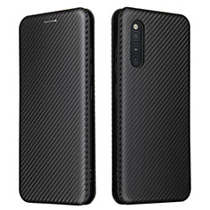 Handytasche Stand Schutzhülle Flip Leder Hülle L02Z für Samsung Galaxy A41 SC-41A Schwarz