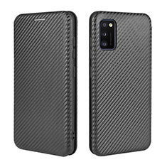 Handytasche Stand Schutzhülle Flip Leder Hülle L02Z für Samsung Galaxy A41 Schwarz