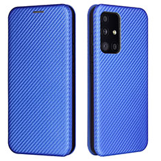 Handytasche Stand Schutzhülle Flip Leder Hülle L02Z für Samsung Galaxy A52 5G Blau