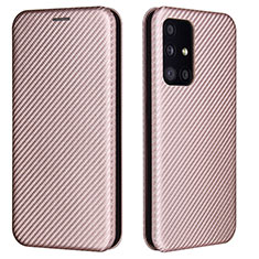 Handytasche Stand Schutzhülle Flip Leder Hülle L02Z für Samsung Galaxy A52s 5G Rosegold