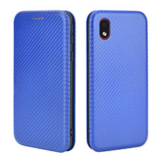 Handytasche Stand Schutzhülle Flip Leder Hülle L02Z für Samsung Galaxy M01 Core Blau