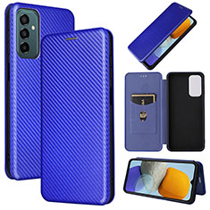 Handytasche Stand Schutzhülle Flip Leder Hülle L02Z für Samsung Galaxy M23 5G Blau