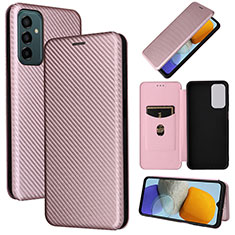 Handytasche Stand Schutzhülle Flip Leder Hülle L02Z für Samsung Galaxy M23 5G Rosegold