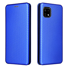 Handytasche Stand Schutzhülle Flip Leder Hülle L02Z für Sharp Aquos Sense6s Blau