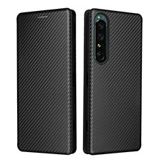 Handytasche Stand Schutzhülle Flip Leder Hülle L02Z für Sony Xperia 1 IV Schwarz