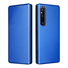 Handytasche Stand Schutzhülle Flip Leder Hülle L02Z für Sony Xperia 1 V Blau