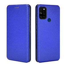 Handytasche Stand Schutzhülle Flip Leder Hülle L02Z für Wiko View5 Plus Blau