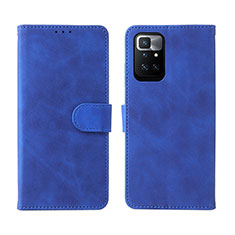 Handytasche Stand Schutzhülle Flip Leder Hülle L02Z für Xiaomi Redmi Note 11 4G (2021) Blau