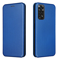 Handytasche Stand Schutzhülle Flip Leder Hülle L02Z für Xiaomi Redmi Note 11 4G (2022) Blau