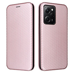 Handytasche Stand Schutzhülle Flip Leder Hülle L02Z für Xiaomi Redmi Note 12 Pro Speed 5G Rosegold