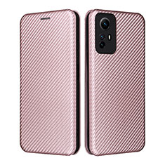 Handytasche Stand Schutzhülle Flip Leder Hülle L02Z für Xiaomi Redmi Note 12S Rosegold